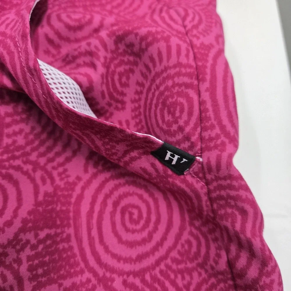 Houston White Men's Swim Trunks Size Large Purple Pattern Drawstring